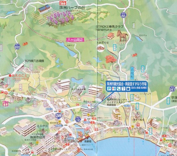 珠洲市観光地図